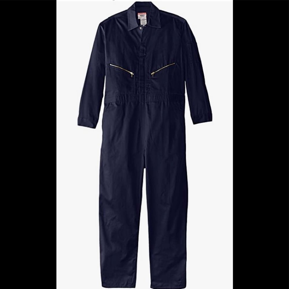 Walls Navy Blue Work Overalls Long Sleeves Sz 60